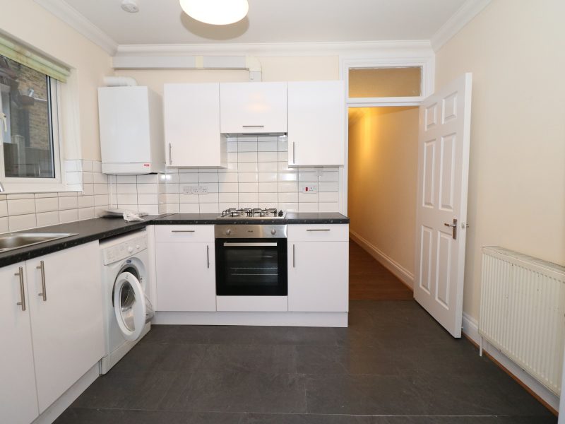 Ground floor two bedroom garden flat in N8. Wood floors, excellent condition fitted kitchen near Turnpike Lane.