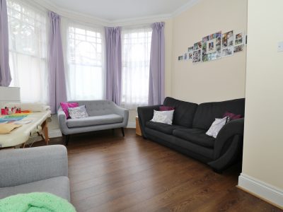 Ground floor two bedroom garden flat in N8. Wood floors, excellent condition fitted kitchen near Turnpike Lane.